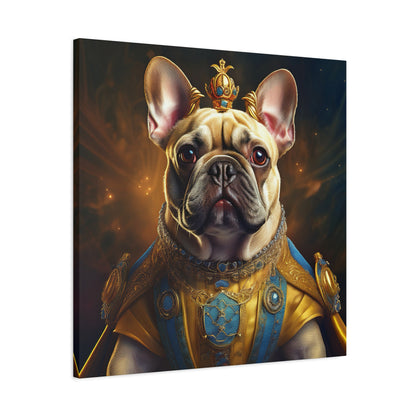 French Bulldog Renaissance Pet Portrait on Canvas | Wall Print | Wall Art | Dog Art