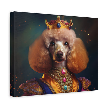 Poodle Pet Dog Renaissance Portrait on Canvas | Wall art | wall print
