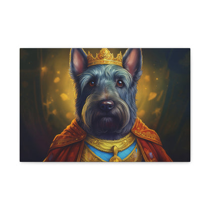 Scottish Terrier Renaissance Pet Portrait on Canvas | Wall art, wall print, dog portrait, dog art