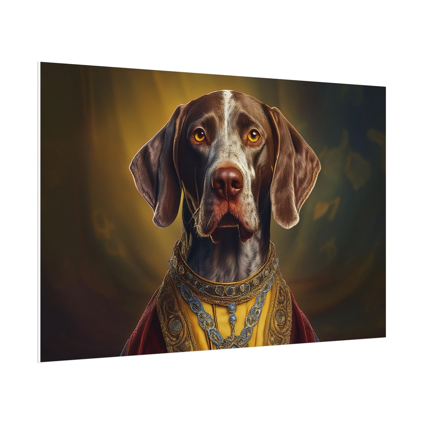 German Shorthaired Pointer Dog Renaissance Pet Portrait, Art Print, Animal Lover gift, Dog Wall Art, wall prints, wall art