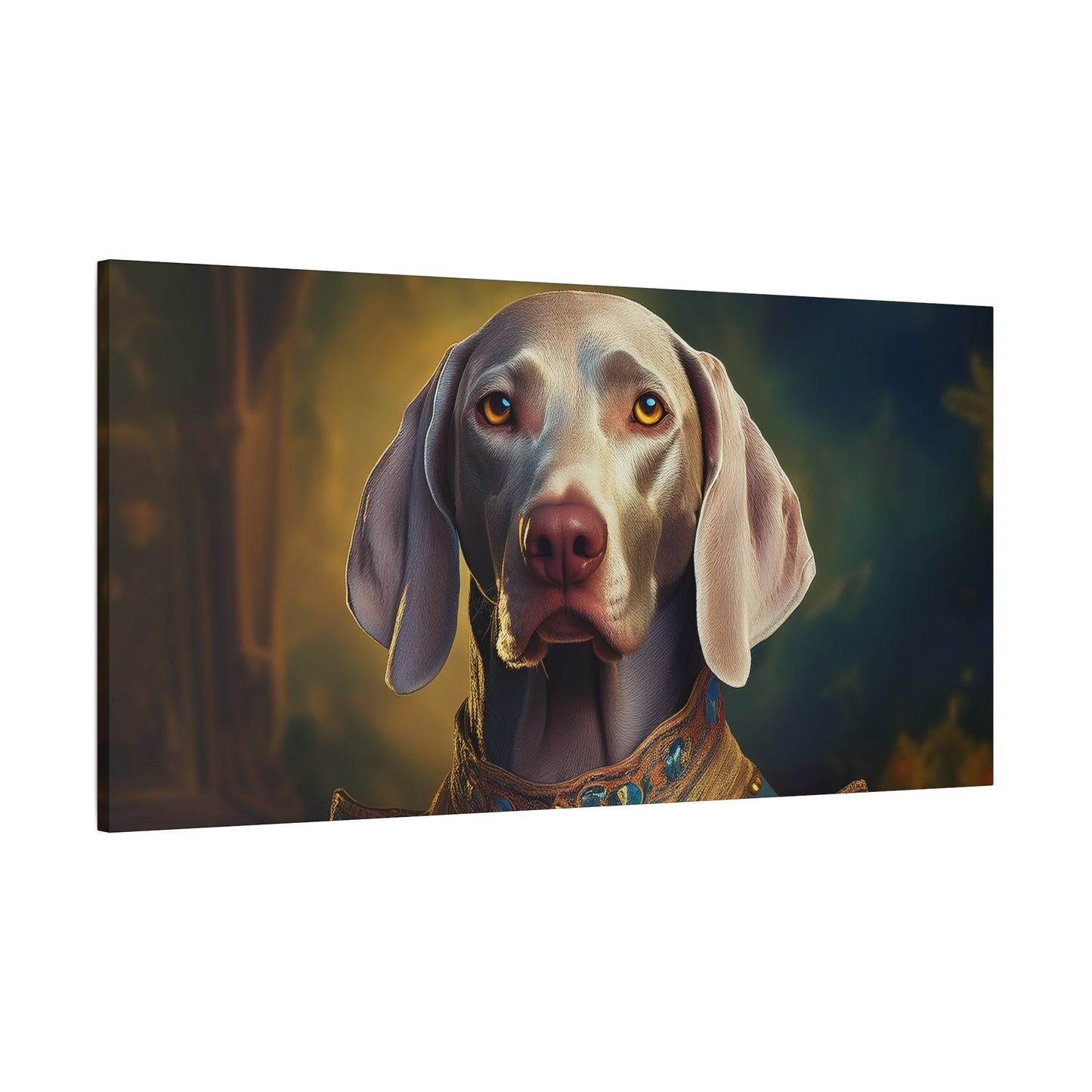 Weimaraner Renaissance Pet Portrait on Canvas -  wall art, wall print, dog portrait, dog art