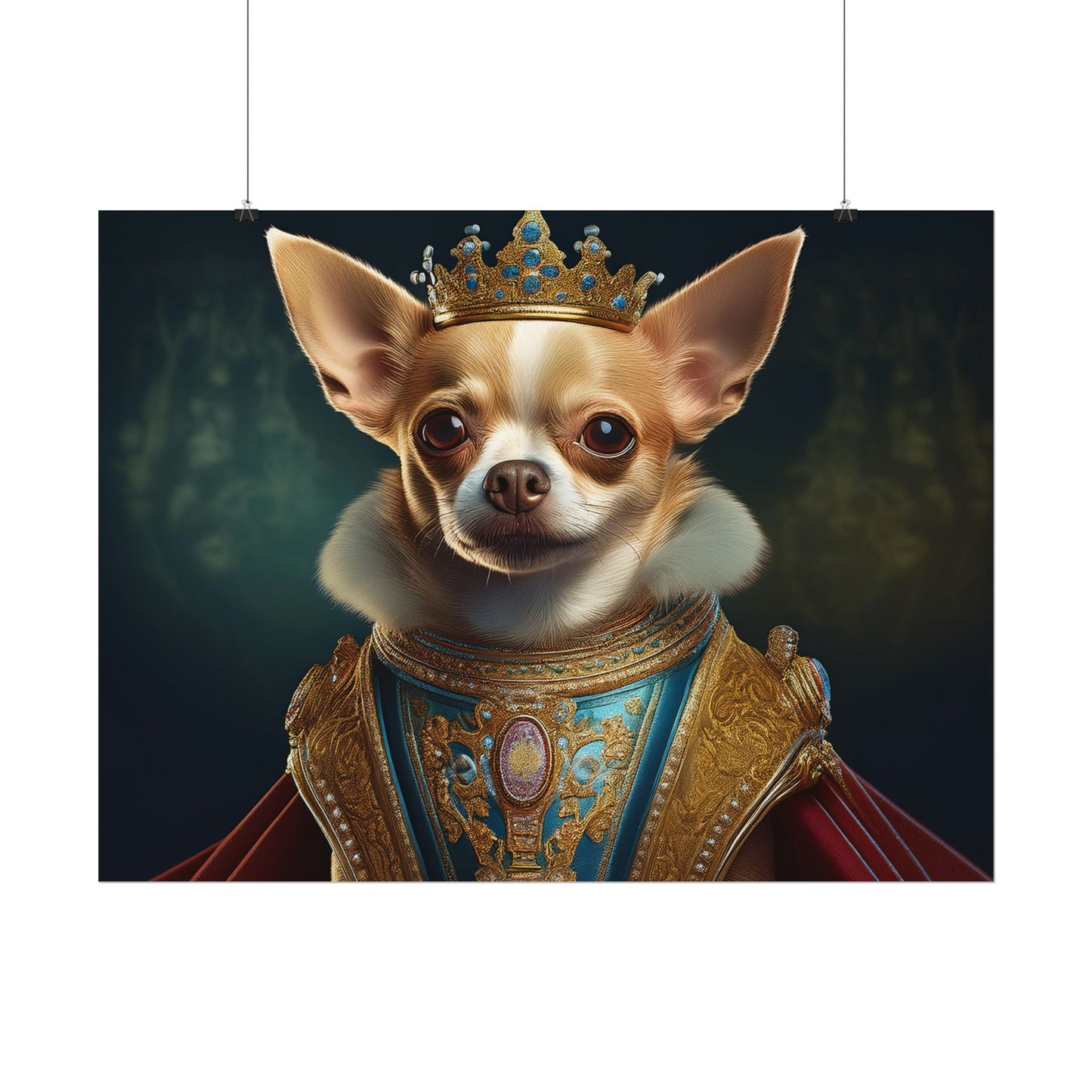 Chihuahua Dog Renaissance Pet Portrait Print | Wall print | Wall art