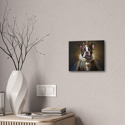 Boston Terrier Renaissance Pet Portrait on Canvas, wall print, wall art, dog portrait, dog art