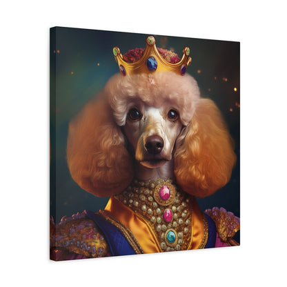 Poodle Pet Dog Renaissance Portrait on Canvas | Wall art | wall print