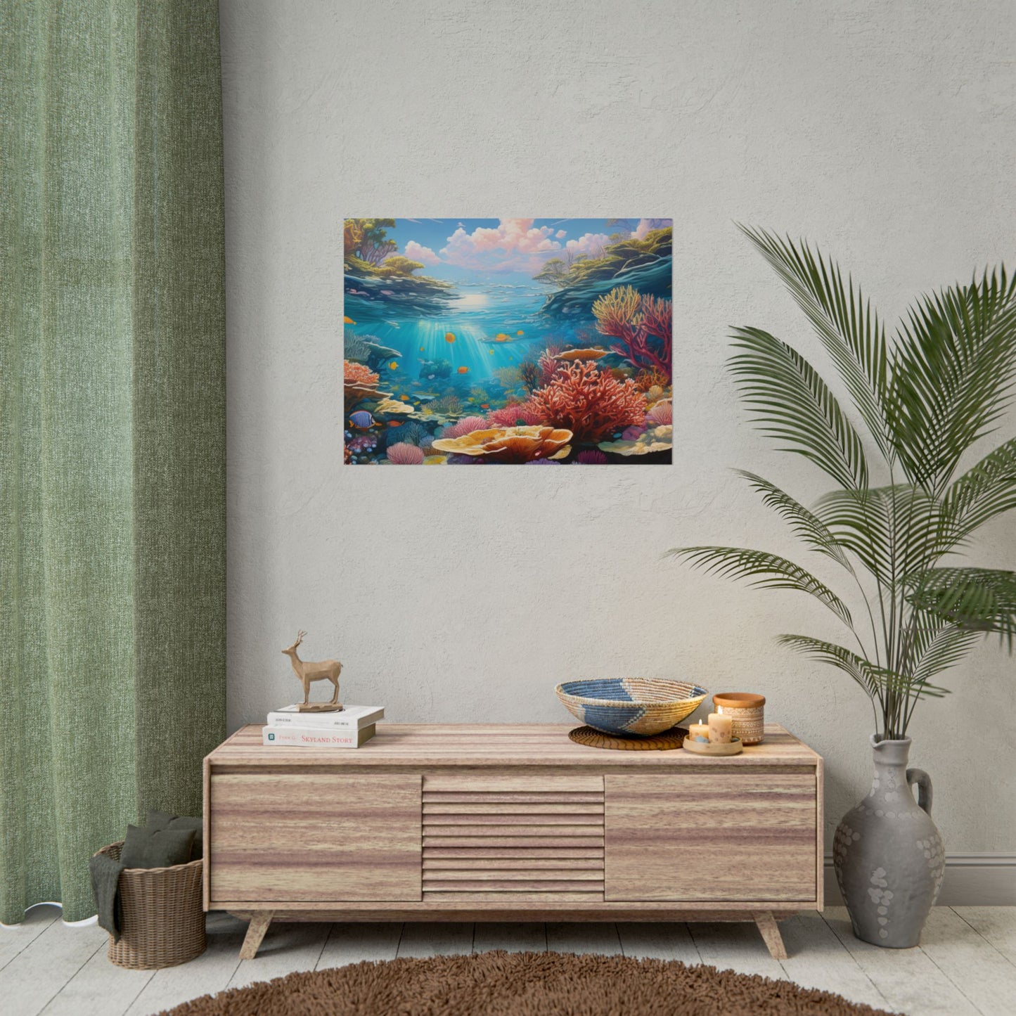 Great Barrier Reef  Australia Coastal Print | Style 3 | Wall Art | Wall Print