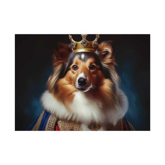 Shetland Sheepdog Renaissance Dog Portrait Art Print, Wall Decor Gift, Animal Lover Home Decor, Dog Wall Art
