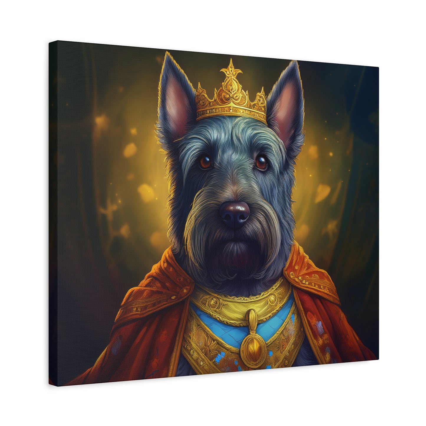 Scottish Terrier Renaissance Pet Portrait on Canvas | Wall art, wall print, dog portrait, dog art