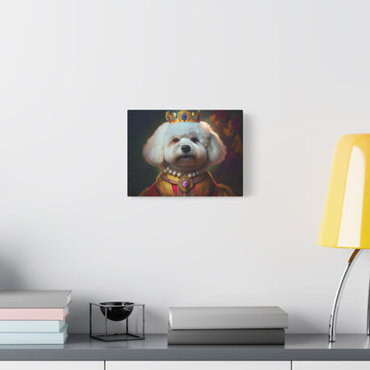 Bichon Frise Renaissance Pet Portrait on Canvas | Wall art | wall print | Dog Art