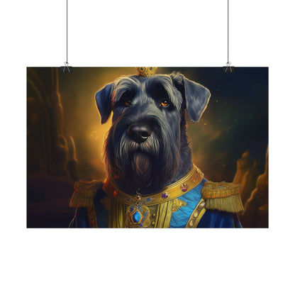 Giant Schnauzer Pet Renaissance Portrait Print, Dog Lover Wall Print | Wall Art | Wall Print