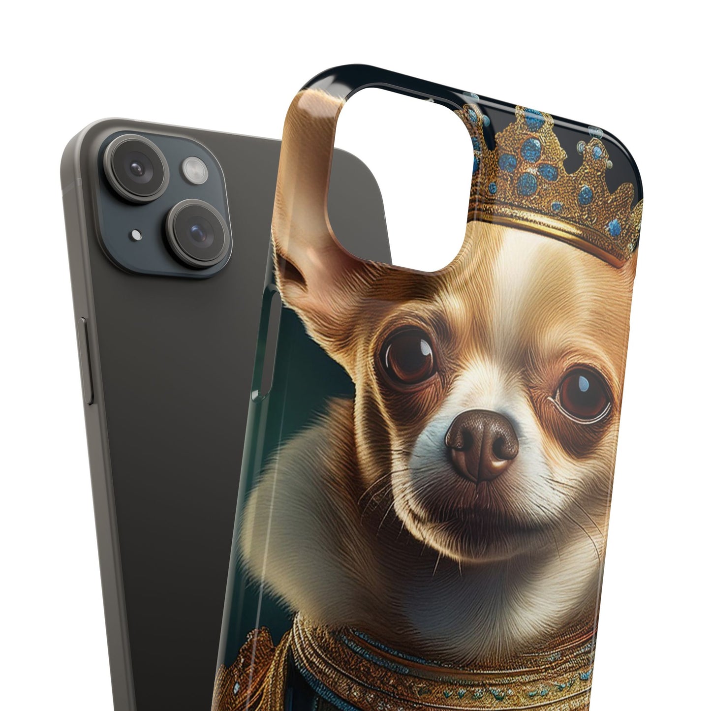 Chihuahua Renassaince Dog Portrait Slim Phone Case