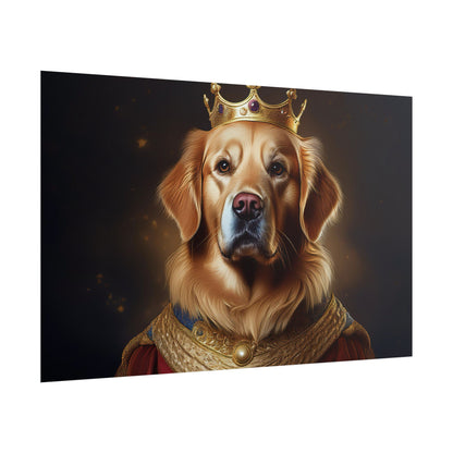 Golden Retriever Renaissance Dog Portrait  Art Print, Wall Decor Gift, Animal Lover Home Decor, Dog Wall Art