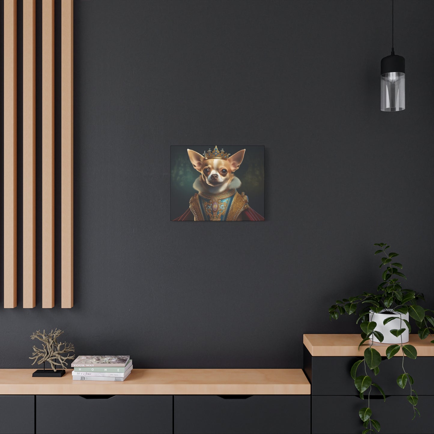 Chihuahua Renaissance Pet Portrait on Canvas | Wall art | Wall print | Dog art