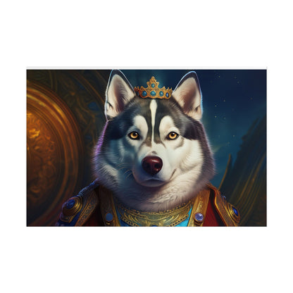 Siberian Husky Renaissance Pet Portrait Print, Siberian Husky Art Print, Wall Decor, Art Gift, dog wall art, wall art, wall print