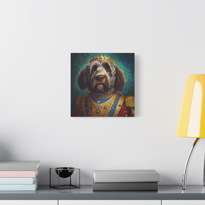 Portuguese Water Dog Renaissance Pet Portrait on Canvas | wall art | wall print