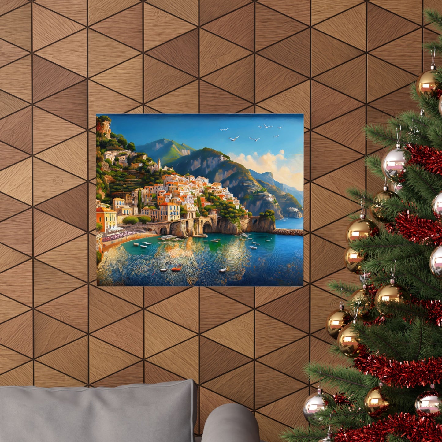Amalfi Coast Italy Coastal Print | Style 1 | Wall Art | Wall Print