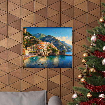 Amalfi Coast Italy Coastal Print | Style 1 | Wall Art | Wall Print