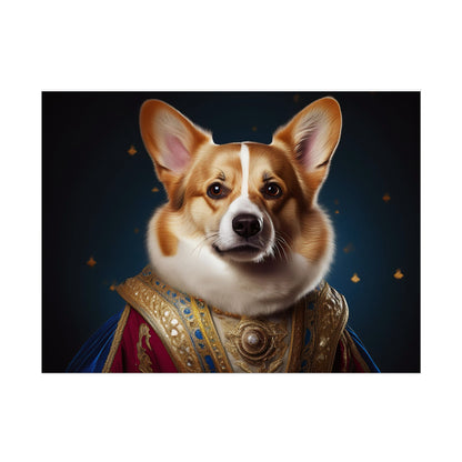 Pembroke Welsh Corgi Renaissance Pet Portrait Print | Wall Art | Wall Print | Dog Art