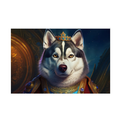 Siberian Husky Renaissance Pet Portrait Print, Siberian Husky Art Print, Wall Decor, Art Gift, dog wall art, wall art, wall print