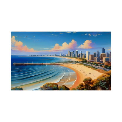 St Kilda Beach Australia Coastal Print | Style 1 | Wall Art | Wall Print