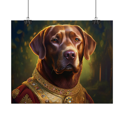 Chesapeake Bay Retriever Dog Renaissance Pet Portrait Print, Animal Lover print, Dog Wall Art, wall print, wall art