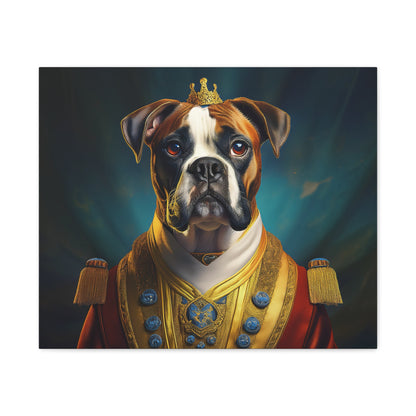 Boxer Renaissance Pet Portrait  on Canvas, wall art, wall print, dog portrait, dog art