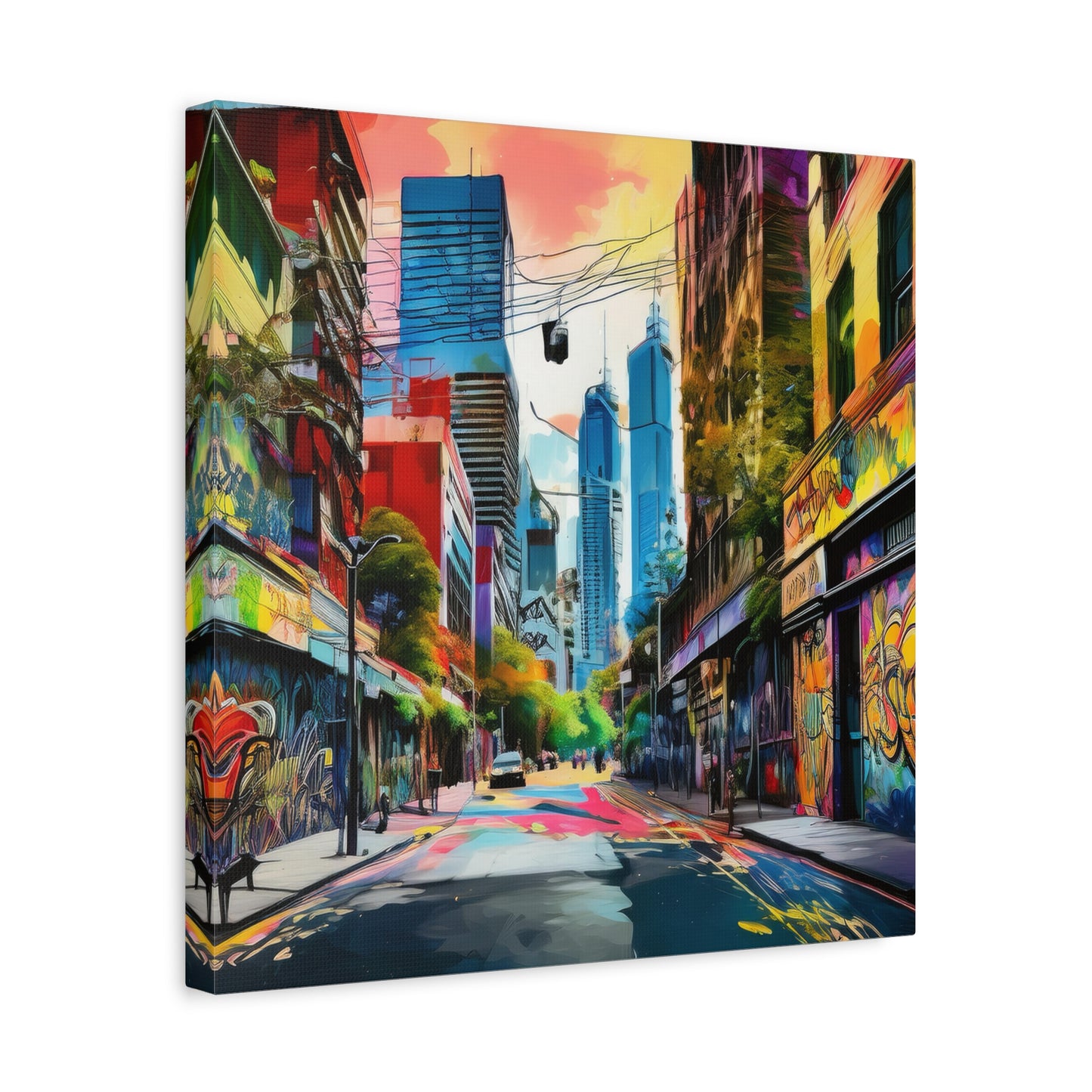 Melbourne Street Graffiti Australia Canvas Art | Style 1 | Wall Art | Wall Print
