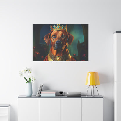 Rhodesian Ridgeback Renaissance Pet Portrait  on Canvas, wall art, wall print, dog portrait, dog art