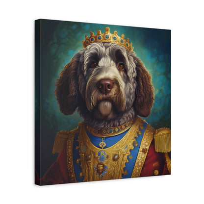 Portuguese Water Dog Renaissance Pet Portrait on Canvas | wall art | wall print