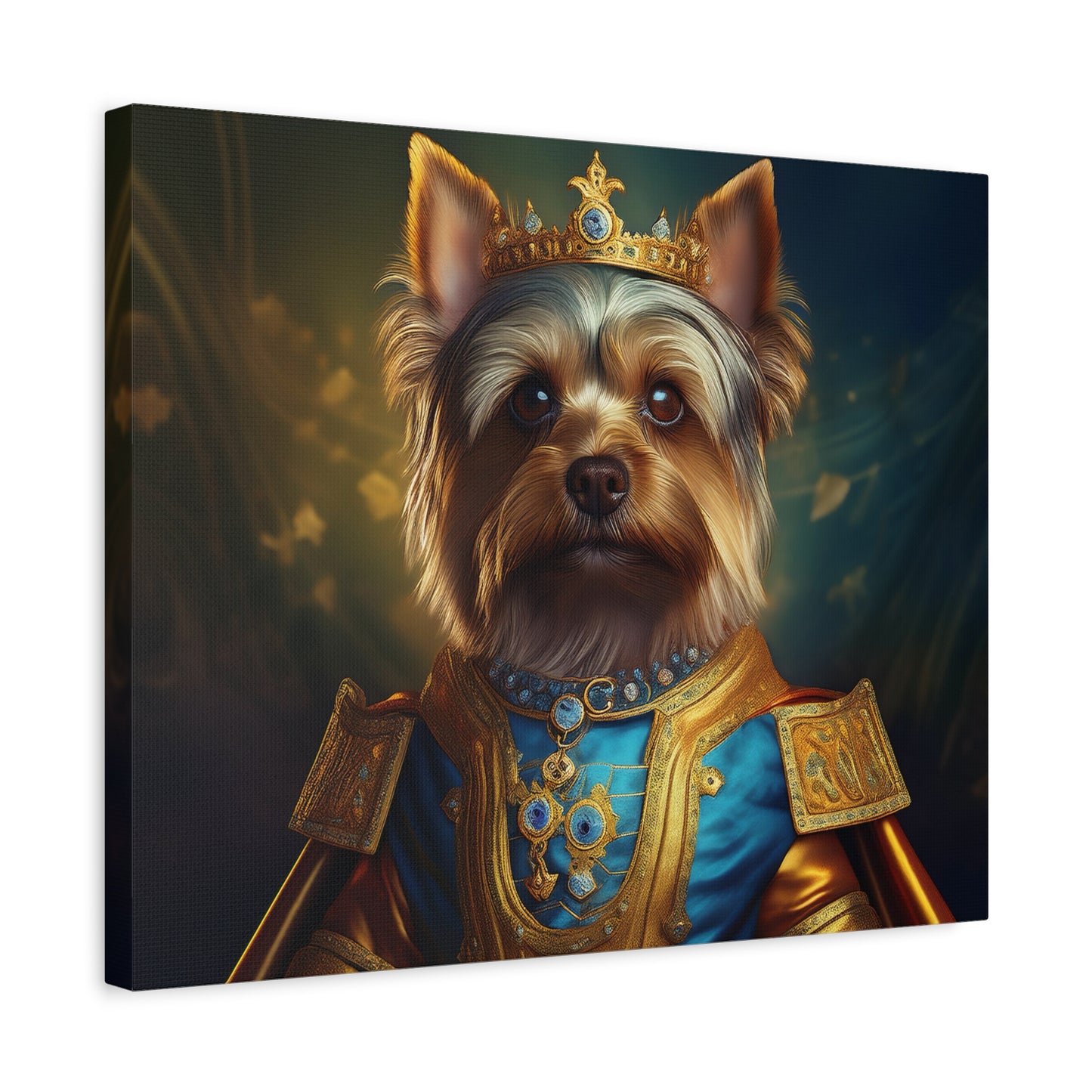 Yorkshire Terrier Renaissance Pet Portrait on Canvas | Wall Art | Wall Print | Dog Art