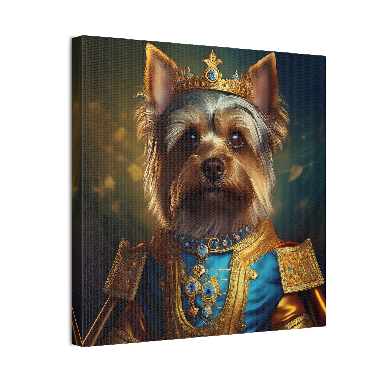 Yorkshire Terrier Renaissance Pet Portrait on Canvas | Wall Art | Wall Print | Dog Art