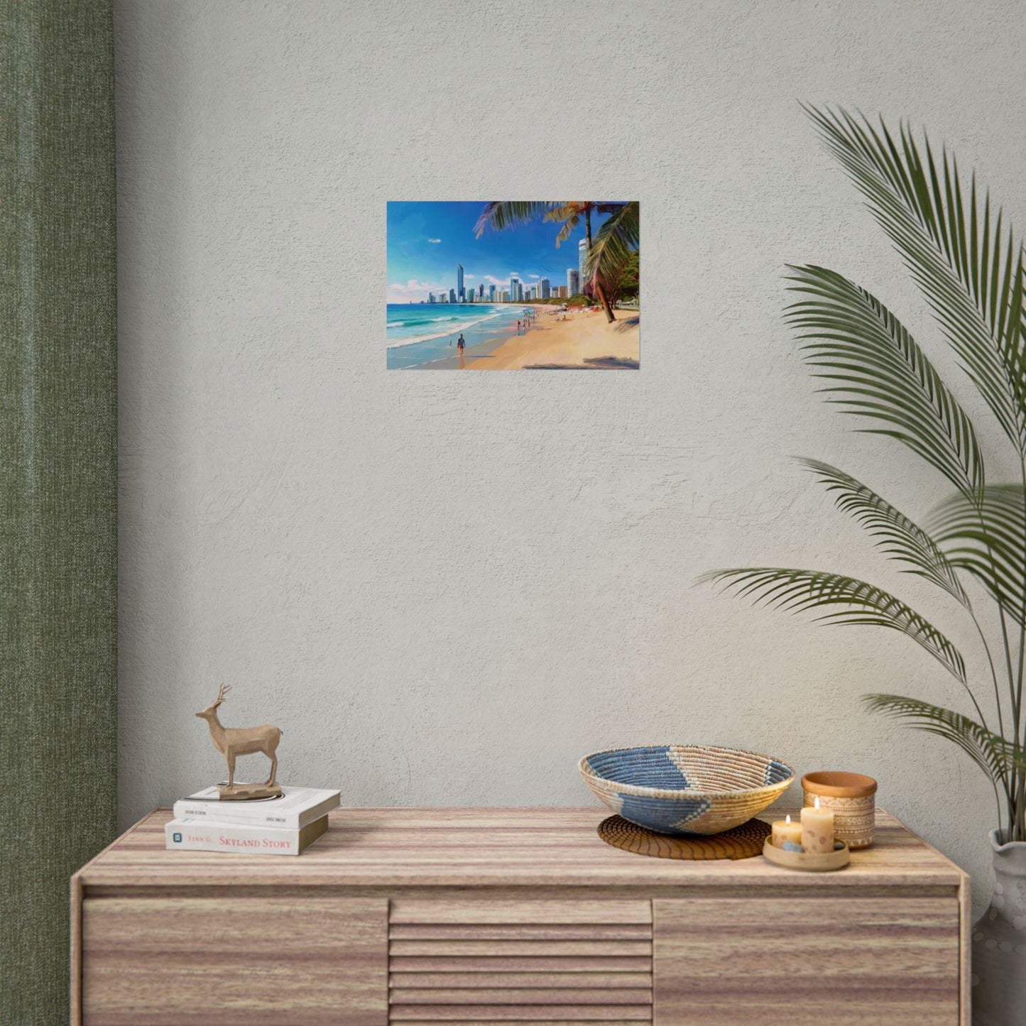Surfers Paradise Beach Australia Coastal Print | Style 1 | Wall Art | Wall Print