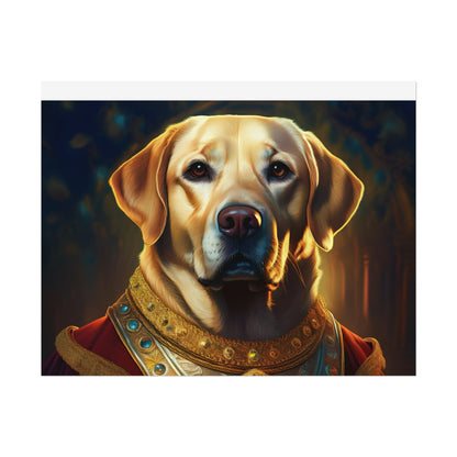 Labrador Retriever Renaissance Pet Portrait Art Print, Wall Decor Gift, Animal Lover Home Decor, Dog Wall Art