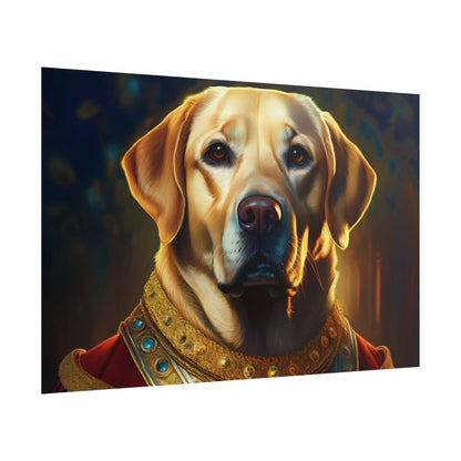 Labrador Retriever Renaissance Pet Portrait Art Print, Wall Decor Gift, Animal Lover Home Decor, Dog Wall Art