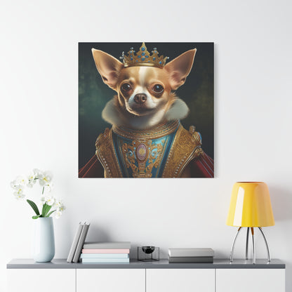 Chihuahua Renaissance Pet Portrait on Canvas | Wall art | Wall print | Dog art