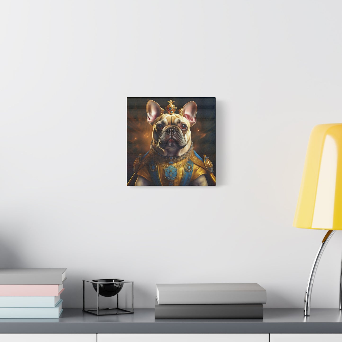 French Bulldog Renaissance Pet Portrait on Canvas | Wall Print | Wall Art | Dog Art