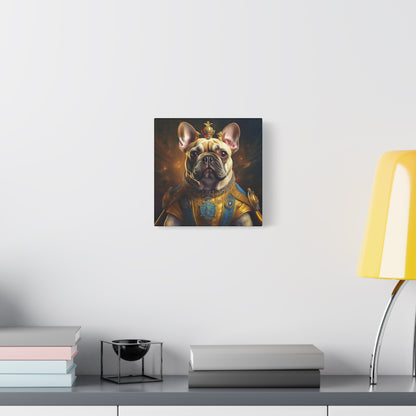 French Bulldog Renaissance Pet Portrait on Canvas | Wall Print | Wall Art | Dog Art
