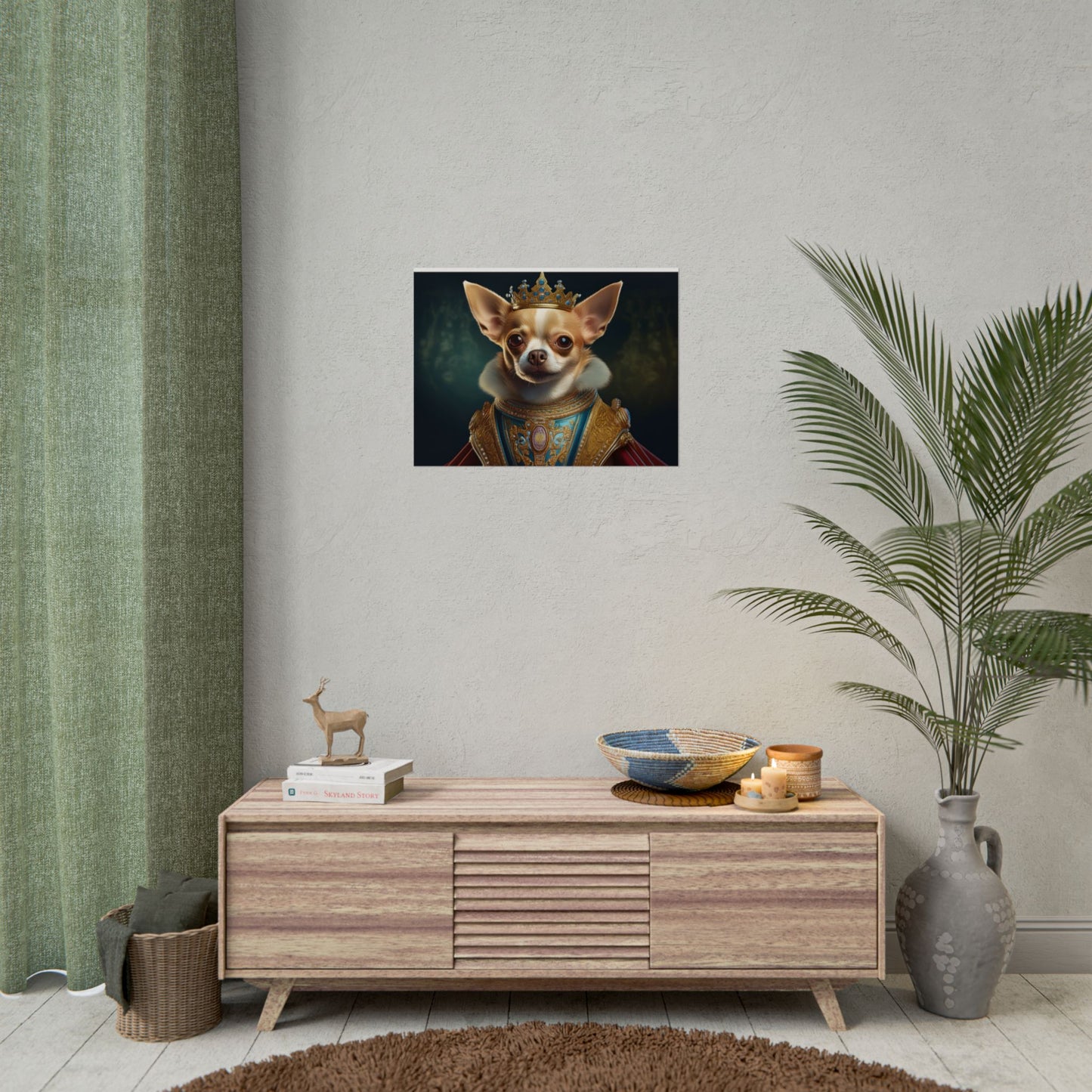 Chihuahua Dog Renaissance Pet Portrait Print | Wall print | Wall art
