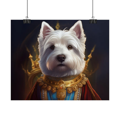 West Highland White Terrier Dog Renaissance Pet Portrait Print, West Highland White Terrier Art Print, Dog Wall Art, Wall Print, Wall Art