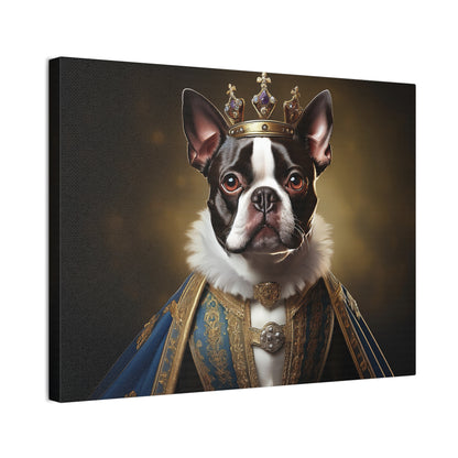 Boston Terrier Renaissance Pet Portrait on Canvas, wall print, wall art, dog portrait, dog art