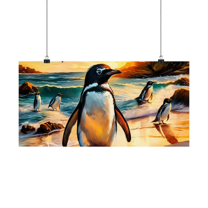 Phillip Island Little Penguins Australia Wall Art | Vibrant Wall Print | Unique Painting Print | Style 3 | Wall Art | Wall Print