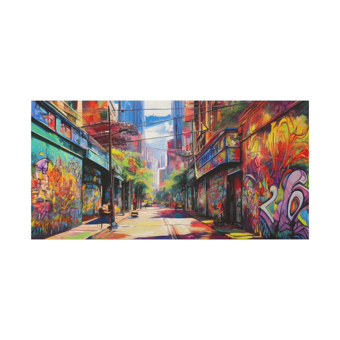 Melbourne Street Graffiti Australia on Canvas | Style 2 | Wall Art | Wall Print