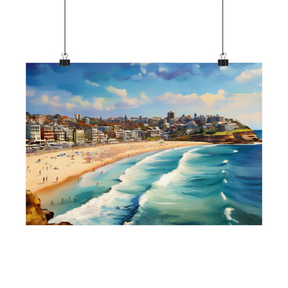 Bondi Beach Australia Coastal Print | Style 1 | Wall Art | Wall Print
