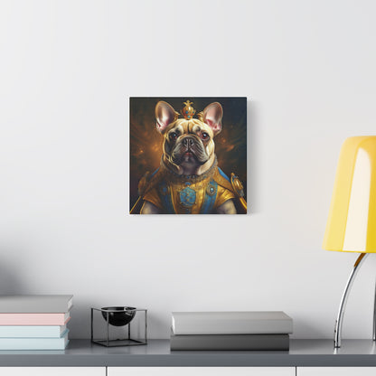 French Bulldog Renaissance Pet Portrait on Canvas | Wall Print | Wall Art | Dog Art