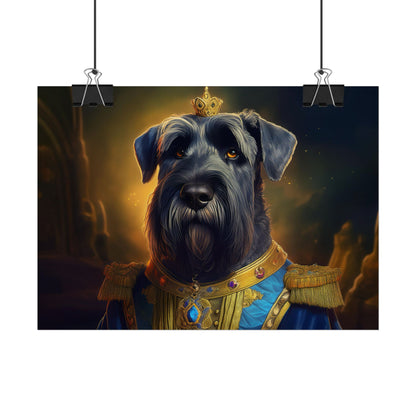 Giant Schnauzer Pet Renaissance Portrait Print, Dog Lover Wall Print | Wall Art | Wall Print