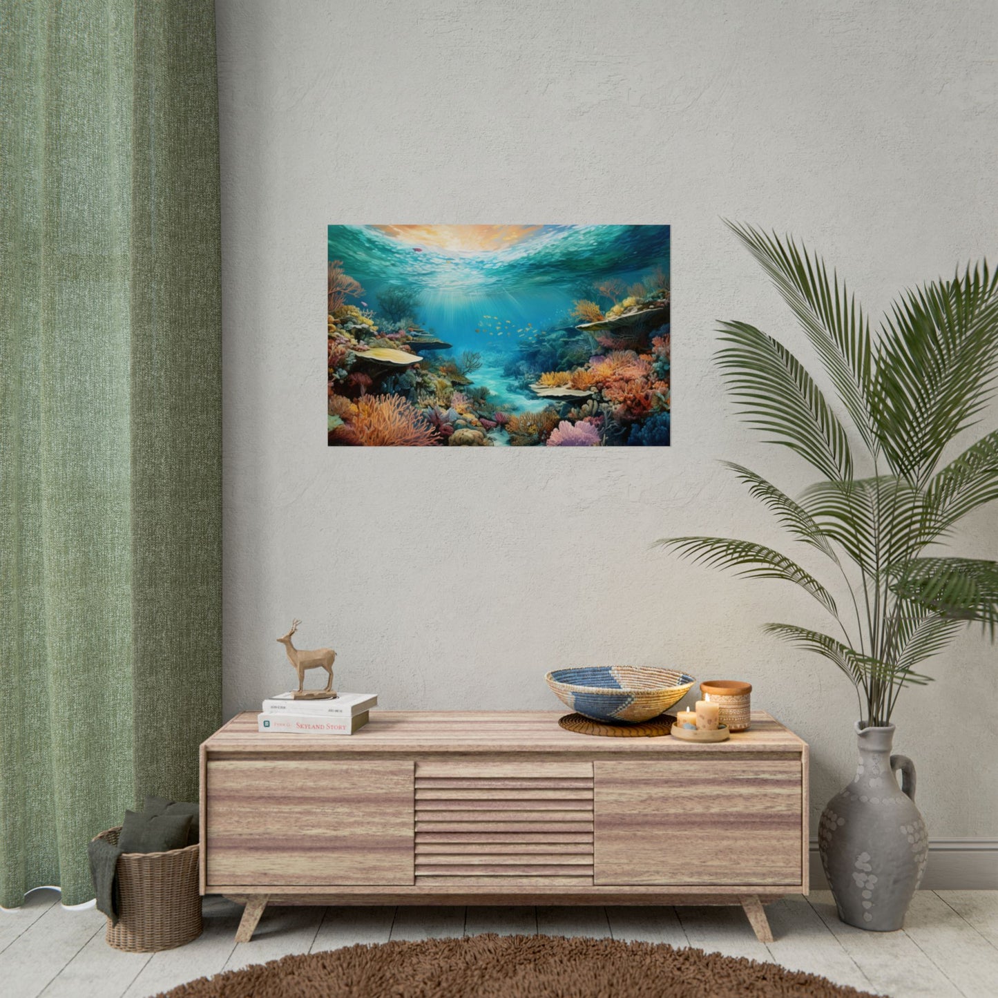 Great Barrier Reef  Australia Coastal Print | Style 2 | Wall Art | Wall Print