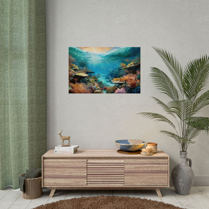 Great Barrier Reef  Australia Coastal Print | Style 2 | Wall Art | Wall Print