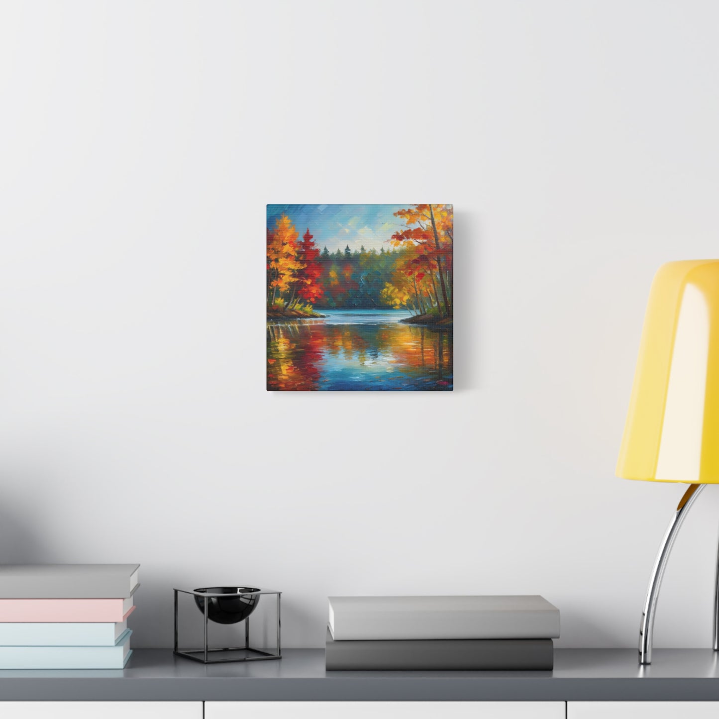 Fall Leaves on the Lake on Canvas | wall art |  wall print