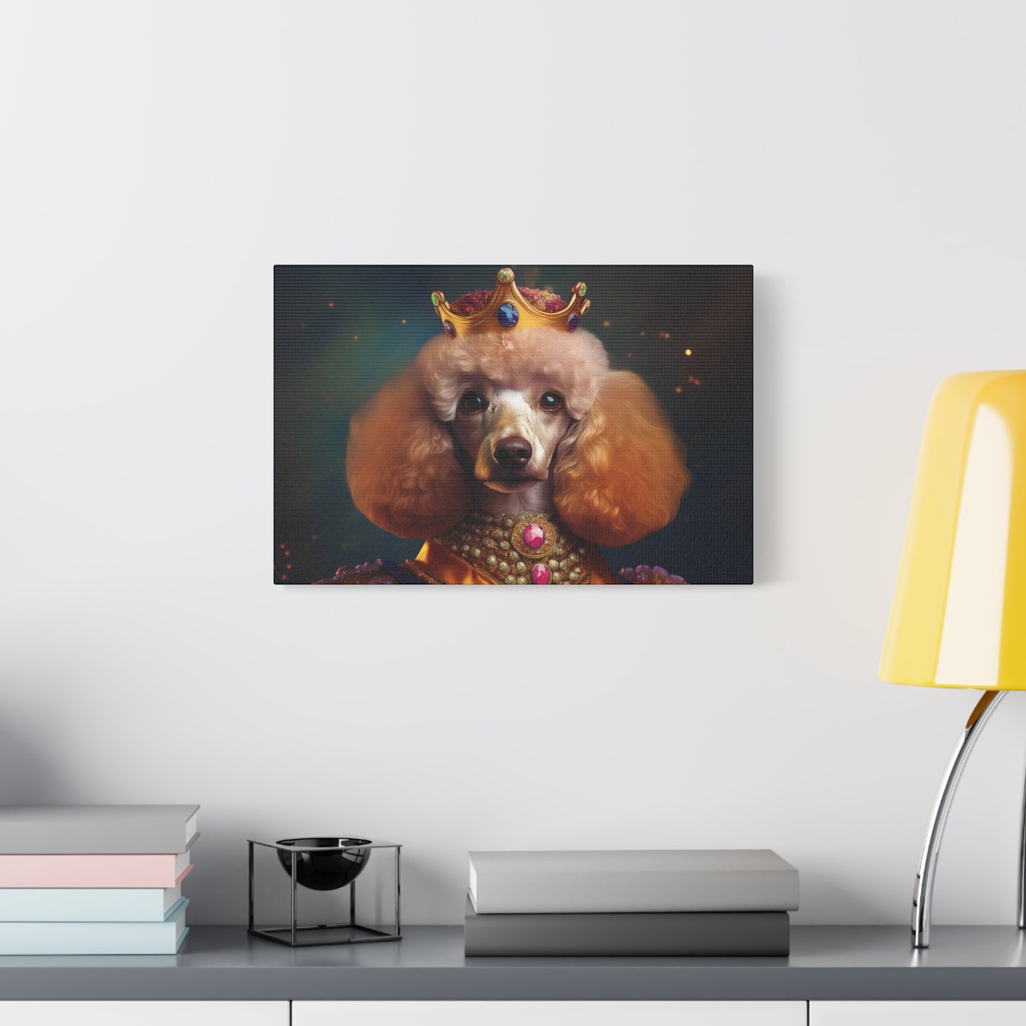 Poodle Pet Dog Renaissance Portrait on Canvas | Wall art | wall print
