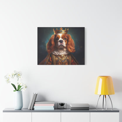 Cavalier King Charles Spaniel Renaissance Pet Portrait on Canvas | Wall art | wall print