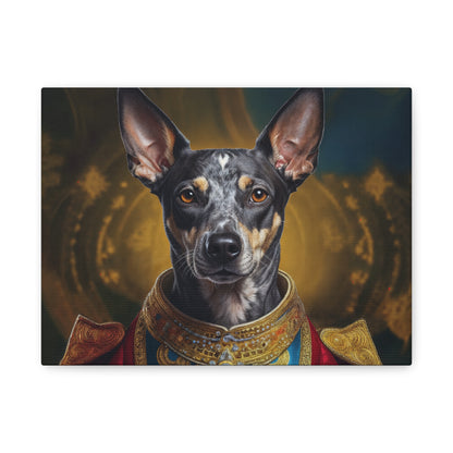 Peruvian Inca Orchid Renaissance Dog Portrait on Canvas, Pet Lover Gift, Home Decor, Unique Wall Art, Dog Birthday Present, Animal Wall Art